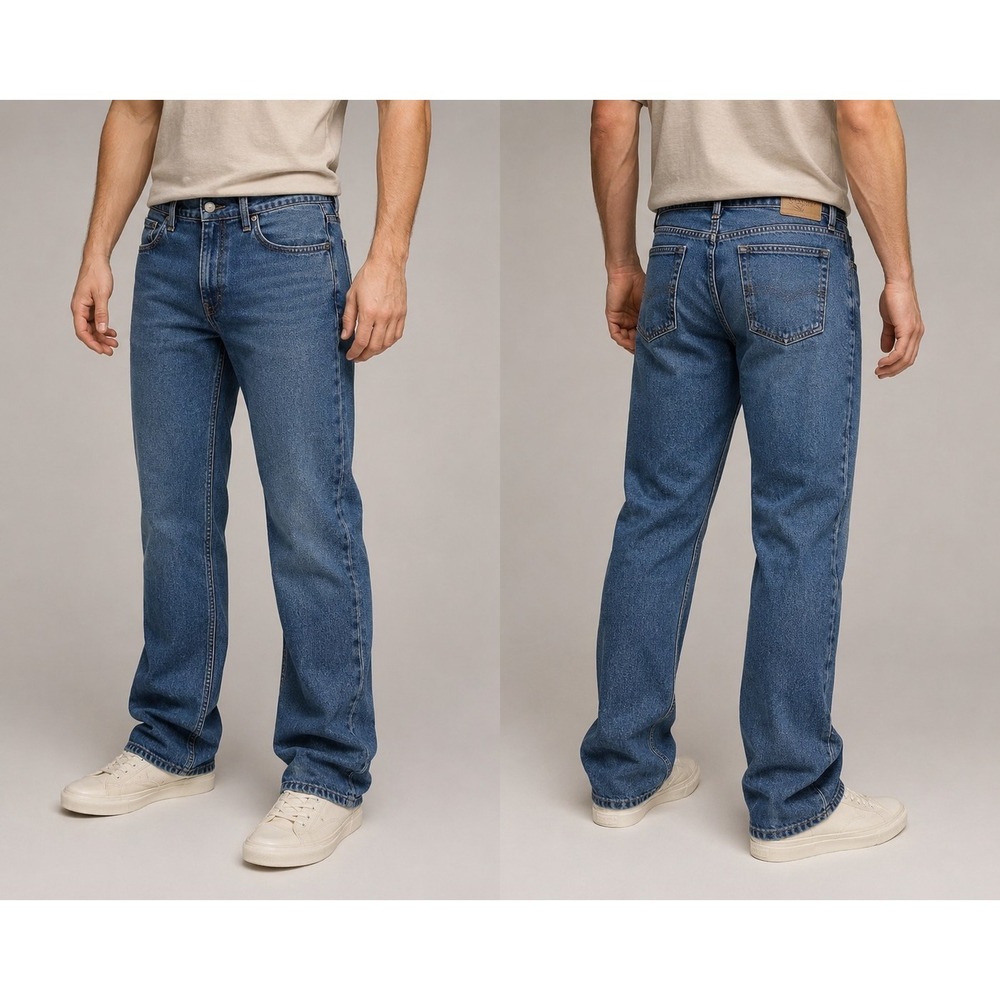 Grand River‎ Men's Jeans 36x34 Blue Straight Leg Classic Denim Pants